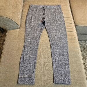 Express Gray Black Cozy Comfy Casual Drawstring Relaxed Pants Size Large